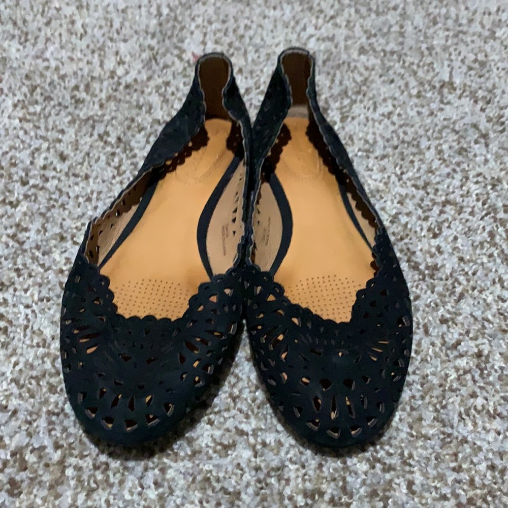Black Corso Como flats, size 7.5